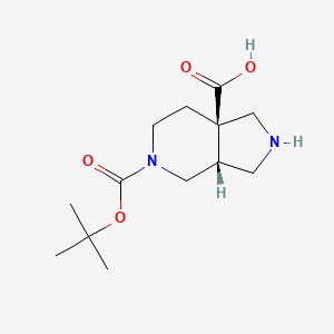 rac-(3aR,7aR)-5-[(tert-butoxy)carbonyl]-octahydro-1H-pyrrolo[3,4-c]pyridine-7a-carboxylic acid, cis