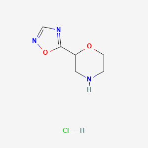 2-(1,2,4-Oxadiazol-5-yl)morpholine hydrochloride