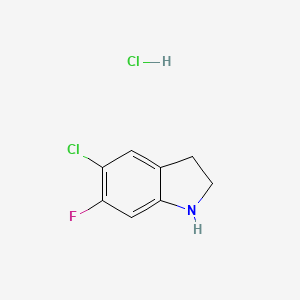 5-chloro-6-fluoro-2,3-dihydro-1H-indole hydrochloride