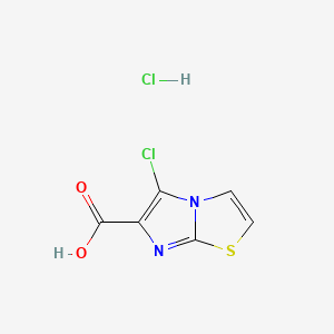 5-Chloroimidazo[2,1-b][1,3]thiazole-6-carboxylicacidhydrochloride