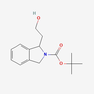 Tert-butyl 1-(2-hydroxyethyl)isoindoline-2-carboxylate