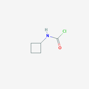 molecular formula C5H8ClNO B15308388 N-cyclobutylcarbamoyl chloride 