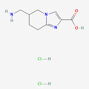 6-(aminomethyl)-5H,6H,7H,8H-imidazo[1,2-a]pyridine-2-carboxylic acid dihydrochloride