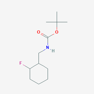 molecular formula C12H22FNO2 B15308403 Tert-butyl ((2-fluorocyclohexyl)methyl)carbamate 