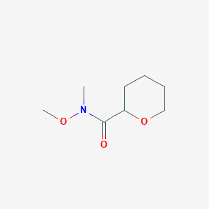 N-methoxy-N-methyloxane-2-carboxamide