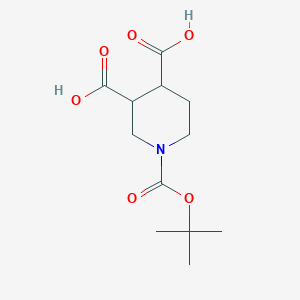 1-[(Tert-butoxy)carbonyl]piperidine-3,4-dicarboxylic acid