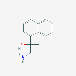 molecular formula C13H15NO B15308420 1-Amino-2-(naphthalen-1-yl)propan-2-ol CAS No. 133562-23-9