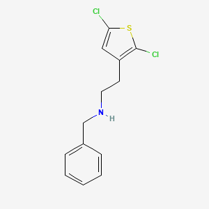 molecular formula C13H13Cl2NS B15308482 Benzyl[2-(2,5-dichlorothiophen-3-yl)ethyl]amine 