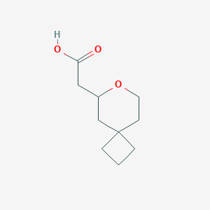 2-{7-Oxaspiro[3.5]nonan-6-yl}acetic acid