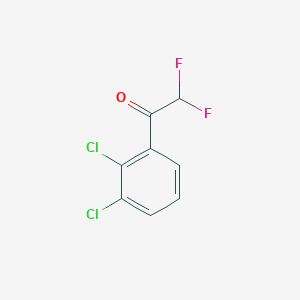 molecular formula C8H4Cl2F2O B15308549 1-(2,3-Dichlorophenyl)-2,2-difluoroethanone 