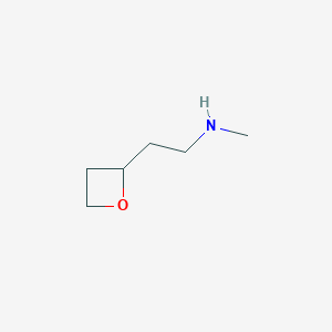 molecular formula C6H13NO B15308555 Methyl[2-(oxetan-2-yl)ethyl]amine 