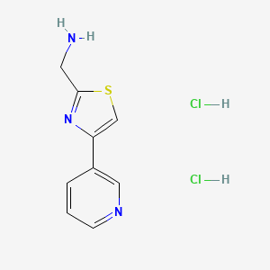 1-[4-(Pyridin-3-yl)-1,3-thiazol-2-yl]methanamine dihydrochloride