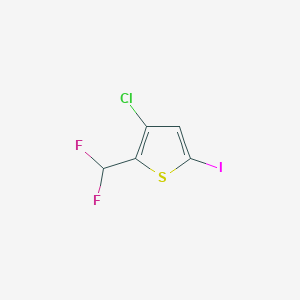 3-Chloro-2-(difluoromethyl)-5-iodothiophene