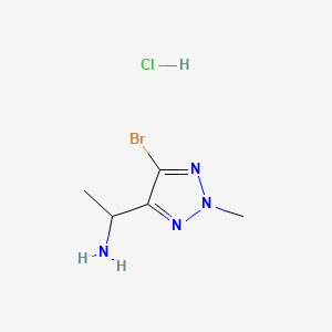 1-(5-bromo-2-methyl-2H-1,2,3-triazol-4-yl)ethan-1-amine hydrochloride