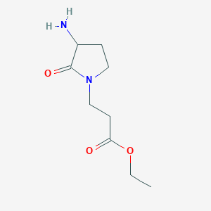 Ethyl 3-(3-amino-2-oxopyrrolidin-1-yl)propanoate