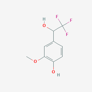 2-Methoxy-4-(2,2,2-trifluoro-1-hydroxyethyl)phenol