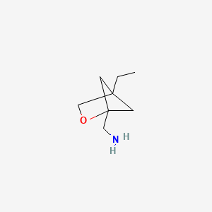 molecular formula C8H15NO B15308669 {4-Ethyl-2-oxabicyclo[2.1.1]hexan-1-yl}methanamine 