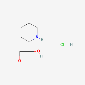 3-(Piperidin-2-yl)oxetan-3-ol hydrochloride