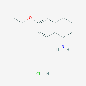 6-(Propan-2-yloxy)-1,2,3,4-tetrahydronaphthalen-1-amine hydrochloride