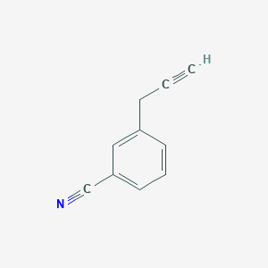 molecular formula C10H7N B15308712 3-(Prop-2-yn-1-yl)benzonitrile 