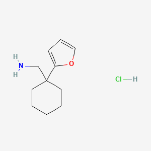 1-[1-(Furan-2-yl)cyclohexyl]methanamine hydrochloride