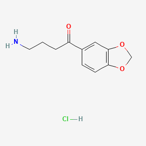 4-Amino-1-(1,3-dioxaindan-5-yl)butan-1-one hydrochloride