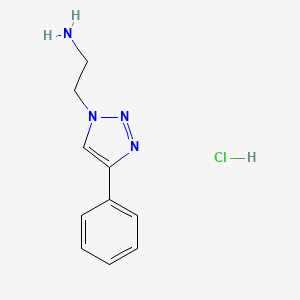 2-(4-phenyl-1H-1,2,3-triazol-1-yl)ethan-1-amine hydrochloride