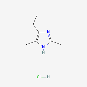 molecular formula C7H13ClN2 B15308807 4-ethyl-2,5-dimethyl-1H-imidazolehydrochloride 