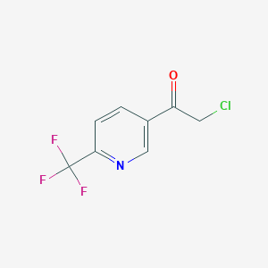 2-Chloro-1-[6-(trifluoromethyl)-3-pyridyl]ethanone