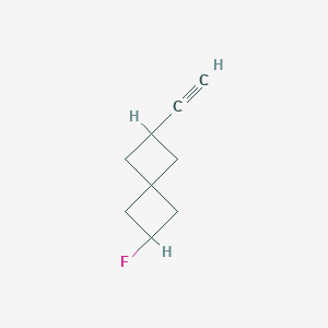 molecular formula C9H11F B15308835 2-Ethynyl-6-fluorospiro[3.3]heptane 