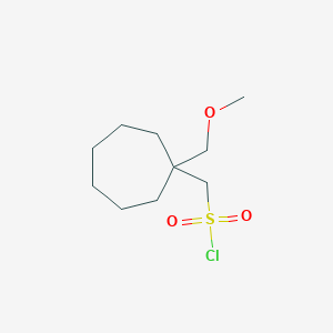 (1-(Methoxymethyl)cycloheptyl)methanesulfonyl chloride