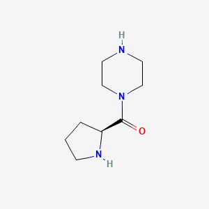 molecular formula C9H17N3O B15308870 (S)-1-Prolylpiperazine 