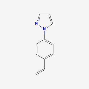 molecular formula C11H10N2 B15308926 1-(4-Vinylphenyl)-1h-pyrazole 