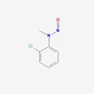 molecular formula C7H7ClN2O B15308944 2-chloro-N-methyl-N-nitrosoaniline 