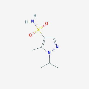 molecular formula C7H13N3O2S B15308980 1-Isopropyl-5-methyl-1h-pyrazole-4-sulfonamide 