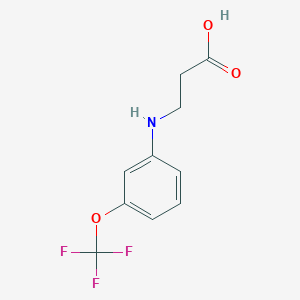 3-{[3-(Trifluoromethoxy)phenyl]amino}propanoic acid