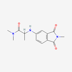 N,N-dimethyl-2-[(2-methyl-1,3-dioxo-2,3-dihydro-1H-isoindol-5-yl)amino]propanamide