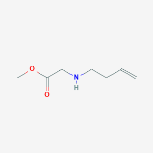 molecular formula C7H13NO2 B15309002 Methyl 2-(but-3-enylamino)acetate 