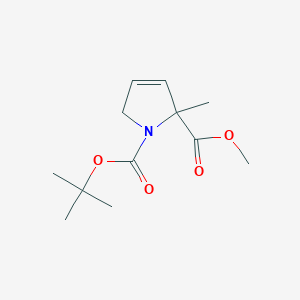 molecular formula C12H19NO4 B15309019 1-tert-butyl2-methyl2-methyl-2,5-dihydro-1H-pyrrole-1,2-dicarboxylate 