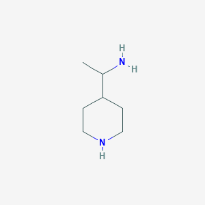 molecular formula C7H16N2 B15309024 1-(Piperidin-4-yl)ethan-1-amine 