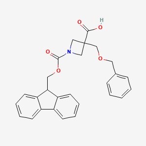 3-[(benzyloxy)methyl]-1-{[(9H-fluoren-9-yl)methoxy]carbonyl}azetidine-3-carboxylic acid