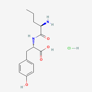 (2S)-2-[(2R)-2-aminopentanamido]-3-(4-hydroxyphenyl)propanoicacidhydrochloride