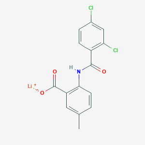 molecular formula C15H10Cl2LiNO3 B15309060 Lithium 2-(2,4-dichlorobenzamido)-5-methylbenzoate 