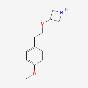 molecular formula C12H17NO2 B15309064 3-(4-Methoxyphenethoxy)azetidine 