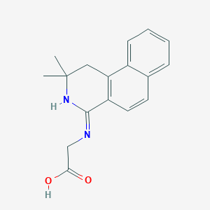 molecular formula C17H18N2O2 B1530907 N-(2,2-二甲基-1,2-二氢苯并[F]异喹啉-4-基)甘氨酸 CAS No. 307924-32-9