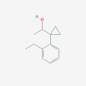 1-[1-(2-Ethylphenyl)cyclopropyl]ethan-1-ol