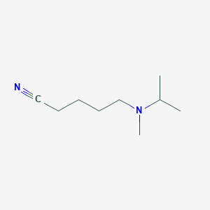 molecular formula C9H18N2 B15309097 5-(Isopropyl(methyl)amino)pentanenitrile 