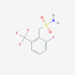 molecular formula C8H7F4NO2S B15309102 [2-Fluoro-6-(trifluoromethyl)phenyl]methanesulfonamide 