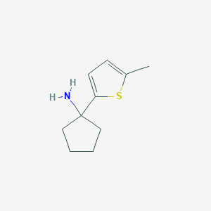 molecular formula C10H15NS B15309133 1-(5-Methylthiophen-2-yl)cyclopentan-1-amine 