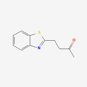 molecular formula C11H11NOS B15309151 4-(1,3-Benzothiazol-2-yl)butan-2-one CAS No. 63544-57-0